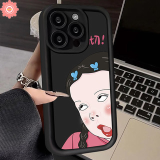 Ốp Mắt Thiên Thần Cho Realme C67 Note 50 11 C53 C15 C21Y C35 C51 C30 C25Y C55 C25 C33 C31 C17 C12 C11 C21 C20 C20A 8i 5i 7i 5s 9i 6i 5 Narzo 50 N53 Biểu Hiện Ngộ nghĩnh Cô Gái Dễ Thương Bao da