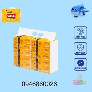 Bịch 10 gói giấy ăn gấu trúc màu trắng