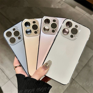 Ốp Điện Thoại Kính Mờ AG Chất Lượng Cao Sang Trọng Cho iPhone 15 14 13 12 Pro Max Mạ PC Chống Sốc Có Ống Kính Bảo Vệ Phim Ốp Lưng Cứng Cho iPhone 11