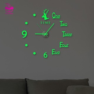 Devoko Đồng hồ treo tường phát sáng 3D Đồng hồ kỹ thuật số không khung DIY Acrylic Dán tường Đồng hồ im lặng để trang trí tường văn phòng tại nhà