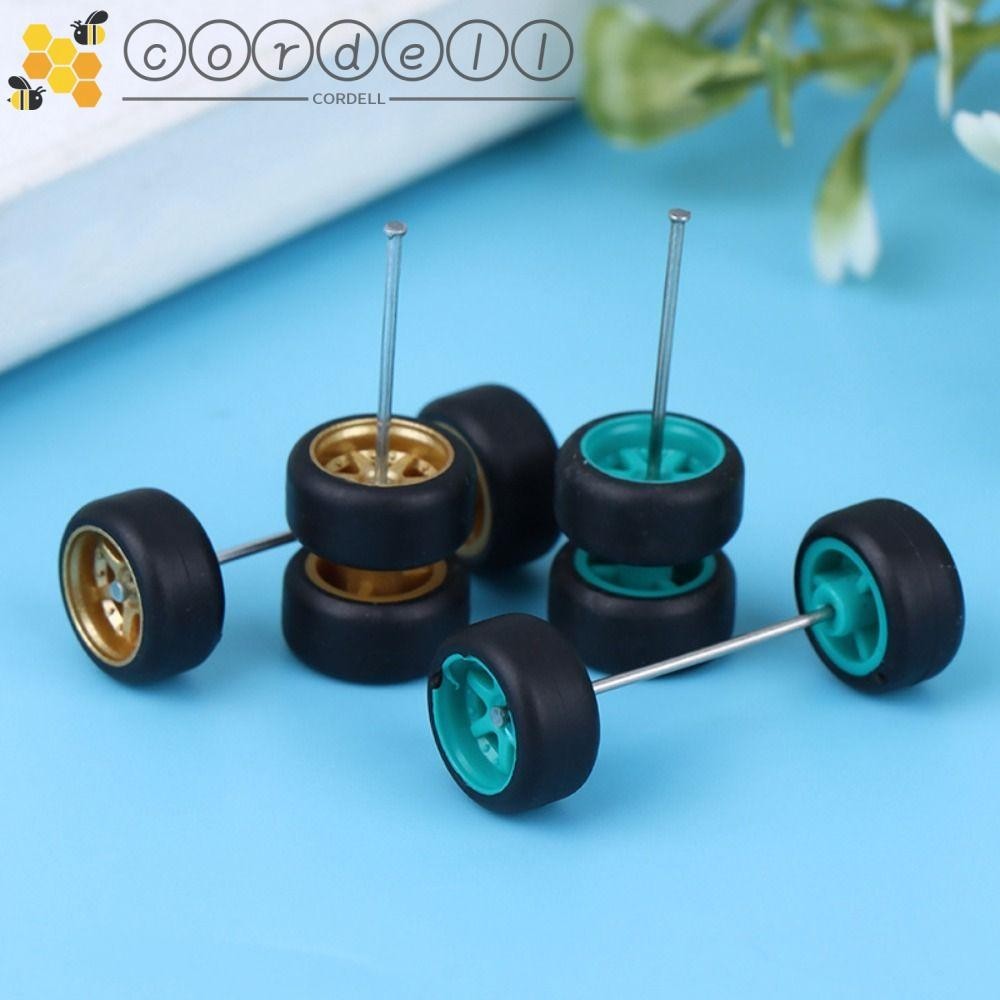 Cordell 6 Cái / bộ Bánh Xe Sửa Đổi Mô Hình Ô Tô Hợp Kim, 4 Màu Xanh 1