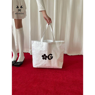Túi mua sắm LOGO Pff GIRL Túi mua sắm dung tích lớn Túi mua sắm đơn giản