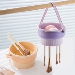 Dụng cụ làm sạch cọ trang điểm Bàn chải trang điểm Giá lưu trữ đa chức năng Giá làm sạch Bàn chải trứng làm đẹp Dụng cụ làm sạch khô
