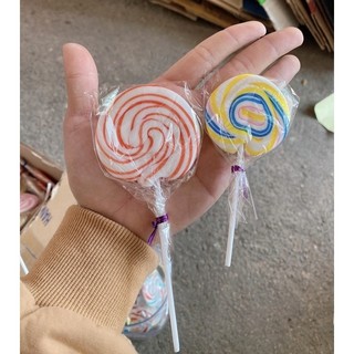 1 cây kẹo mút khổng lồ cầu vồng vị trái cây lollipop nhiều kích thước minday healthy