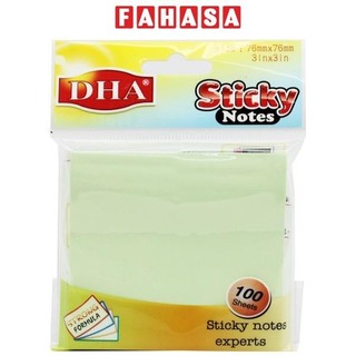 Giấy note 76 x 76 mm - dha-9803 - màu xanh lá