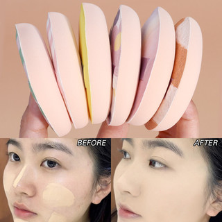 Triangle Velvet Powder Puff Soft Facial Cosmetics Applicator Makeup Sponge