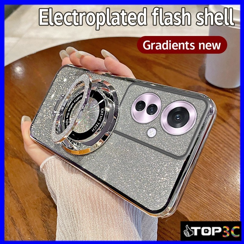 ốp lưng Oppo Reno11 F 5G / Reno11 5G / Reno 11 Pro 5G / Reno 8T / 8 / 8Z 5G / Reno 7 / 8 4G / Reno7Z 5G Vỏ điện thoại trong suốt lấp lánh ZJSF