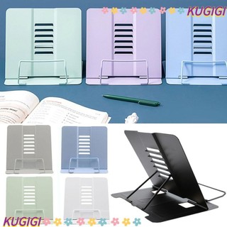 Giá đỡ đọc sách KUGIGI, Giá đỡ hỗ trợ có thể gập lại nhiều màu bằng kim loại, Máy tính bảng đựng tài liệu có thể gập lại có thể điều chỉnh di động