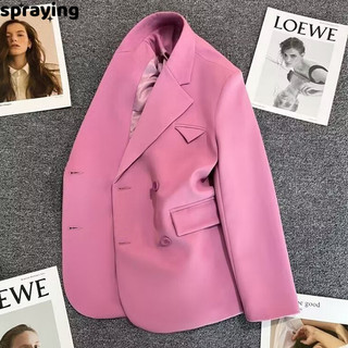 spraying áo blazer nữ áo vest nữ Phong cách Thoải mái Durable cozy WXW2430I5N 12Z240320
