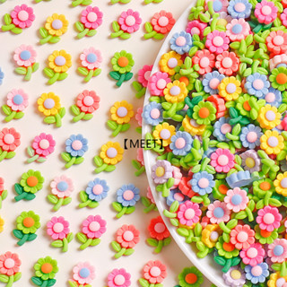 【MEET】1 Keo Nhựa Kích Thước Nhỏ Màu Hỗn Hợp Hoa Mặt Trời Trang Trí Điện Thoại Di Động Handmade mini diy Phụ Kiện Vận Chuyển Ngẫu Nhiên