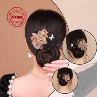 Hoa Tóc Nữ Bé Gái Tóc Bun Maker Linh Hoạt Lười Tạo Kiểu Xoắn Chống Trơn Trượt Tóc Thanh Lịch U8K7