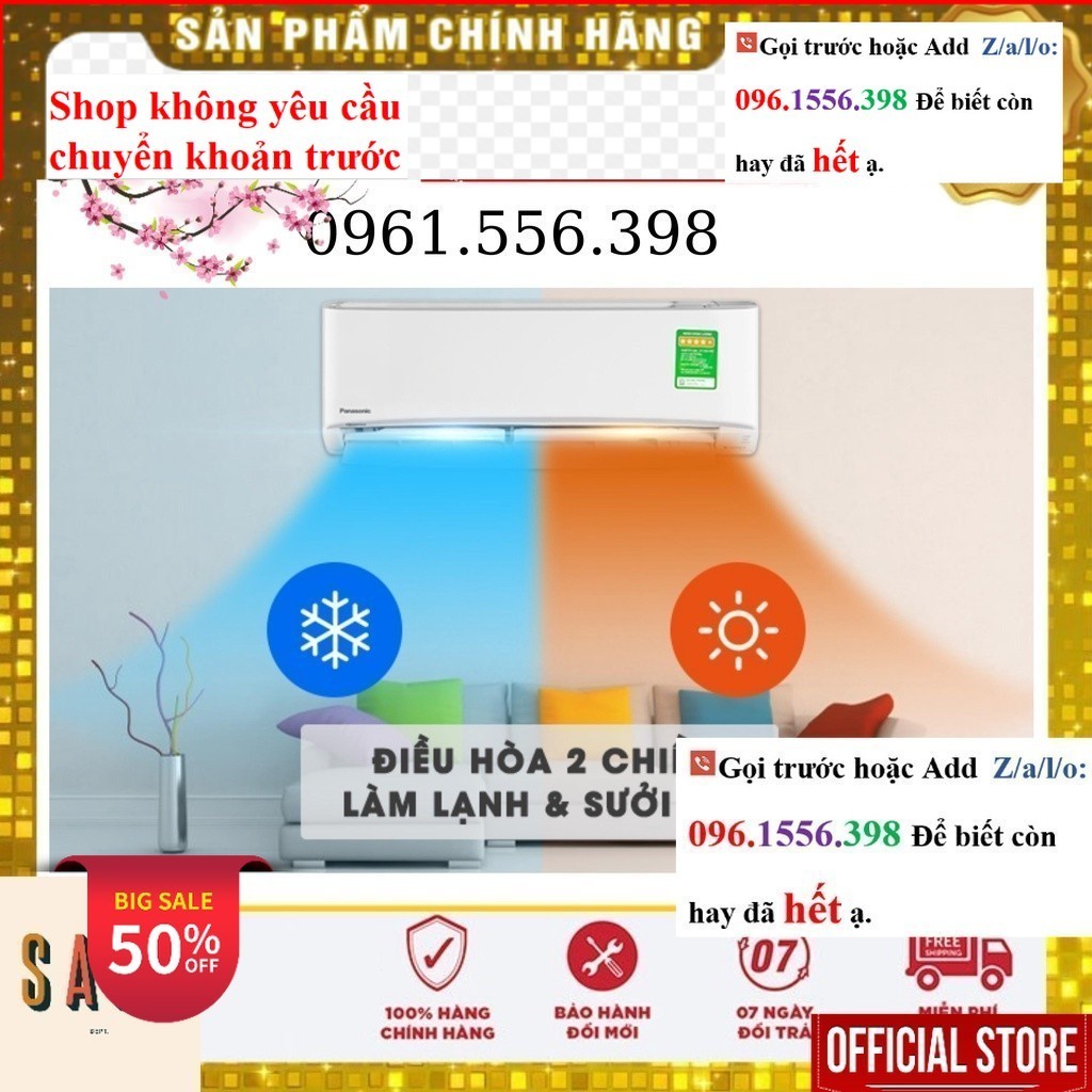 <Rẻ> Điều hòa Panasonic 12000 BTU 2 chiều inverter XZ12XKH-8 - Mới 100%