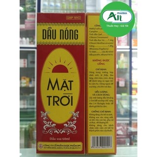 Dầu nóng Mặt Trời 60ml