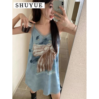 SHUYUE váy Đầm váy nữ body đầm Dễ thương Cute Hàn Phong Xu hướng WLQ2440AT6 15Z240409