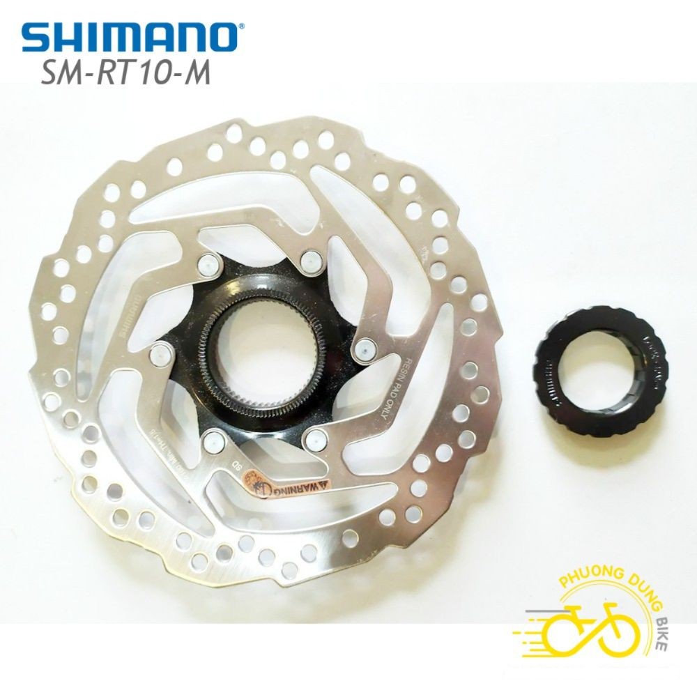 Đĩa Phanh Thắng Xe Đạp Rotor Center Lock SHIMANO SM RT10 160mm / 180mm – 1 Cái, Chính Hãng, Không Hộp