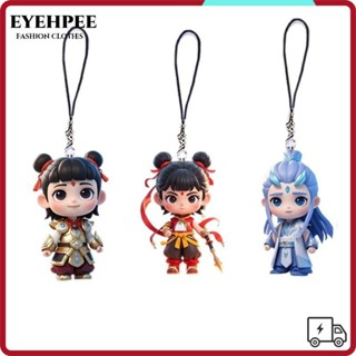  Móc khóa EYEHPEE Mặt dây chuyền móc chìa khóa Acrylic Nezha hoạt hình Ao Bing Nezha di động 2: Trang trí túi biển cho trẻ em quỷ Quà tặng trẻ em 