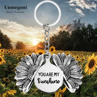 Unmegoni khóa mặt hình hoa hướng dương cổ điển thời trang tùy chọn màu sắc cho nữ