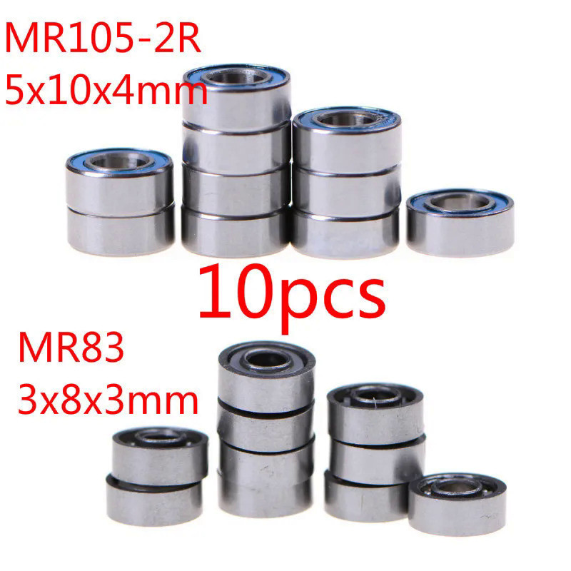 10 CÁI MR105-2RS / MR83 Vòng bi cao su thu nhỏ 5x10x4mm / 3x8x3 Mm.