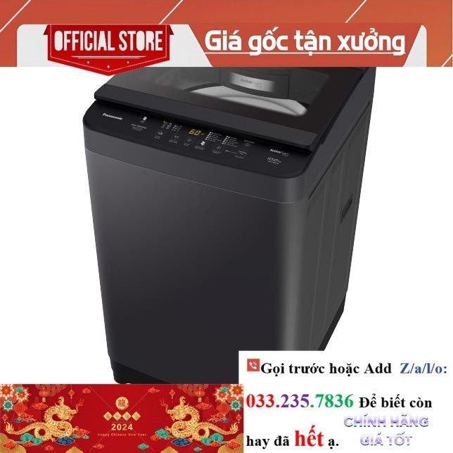 R.ẻ> Máy giặt Panasonic cửa trên 10 kg NA-F10S10BRV- Mới Chính Hãng