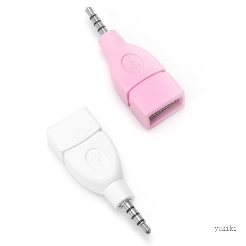 Kiki 3 5mm Jack sang USB 2 0 Bộ chuyển đổi nữ cho phụ kiện kết nối ô tô
