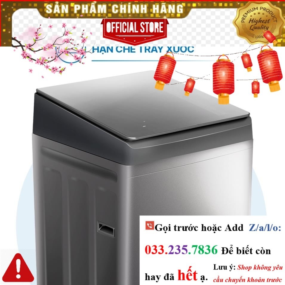 Máy giặt cửa trên 9kg Aqua AQW-F91GT.S <nEw<