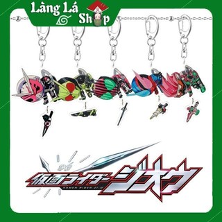 Móc khoá Mica 5 Phần Siêu Nhân Kamen Rider Nhựa Cứng Acrylic In 2 mặt sắc nét ( ảnh thật )