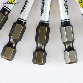 Xoitop mới 1 / 4 tua vít bộ mũi khoan tác động đầu lô torx lục giác đầu chữ thập từ tamper chống tua vít bits vn