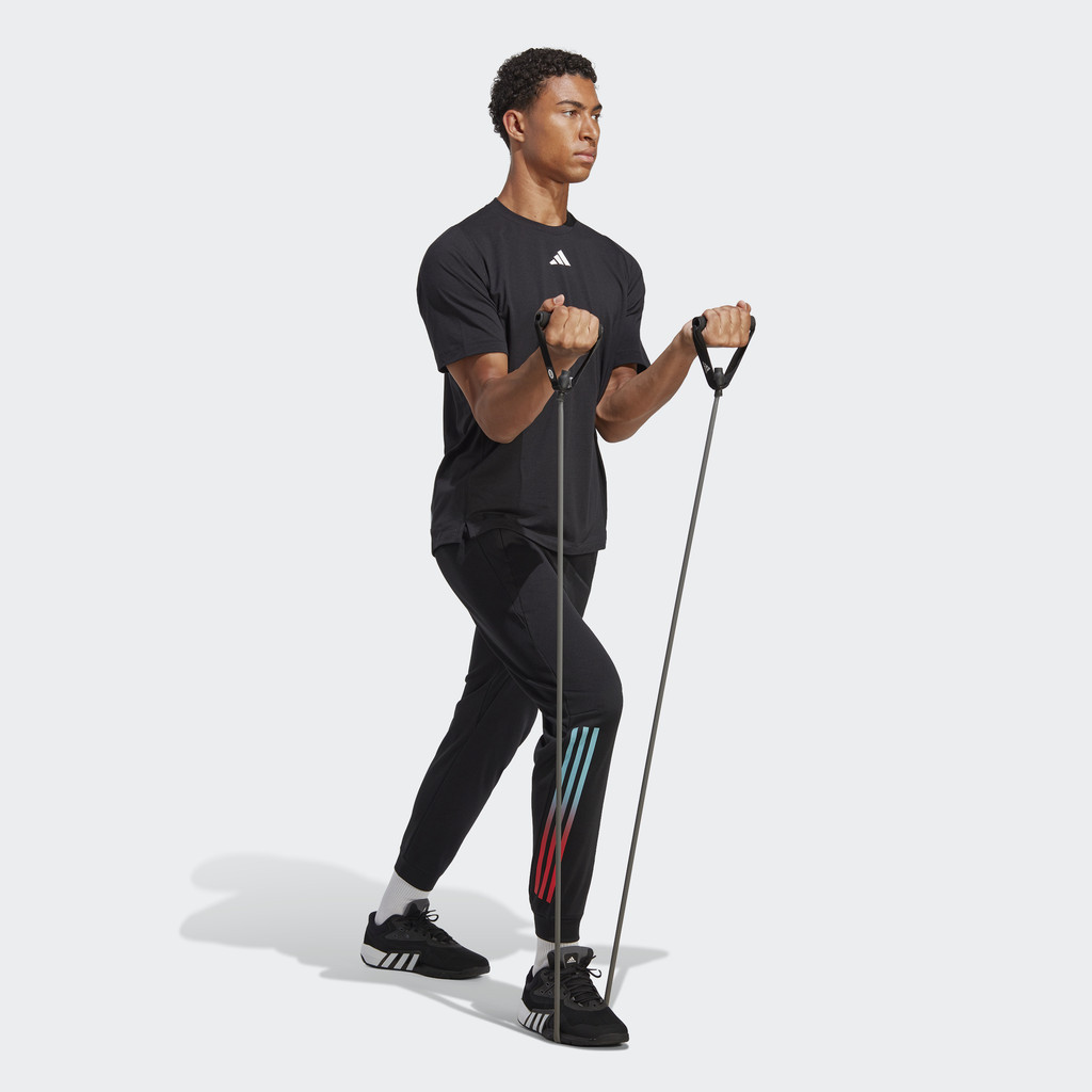 Adidas Tập luyện Áo Thun Tập Luyện Logo 3 Bar Train Icons Nam Đen HS7519