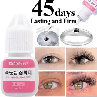 Keo dán lông mi ghép 5ml - Keo nối mi giả - Chắc chắn lâu trôi 45 ngày - Keo dán mi đen - Nhanh khô Không gây kích ứng - Dụng cụ trang điểm - Chuyên nghiệp, Chống thấm nước