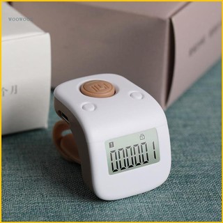 Máy đếm số lần niệm Phật lần chuỗi thiết kế đeo ngón tay màn hình LCD điện tử 6 chữ số