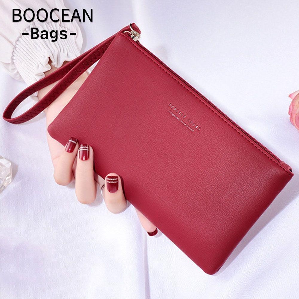 BOOCEAN Ví Túi đựng tiền thời trang Túi da PU