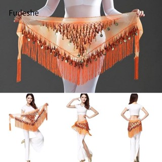 Fudeshe Đai Khiêu Vũ Bụng Cho Thái Lan / Ấn Độ / Ả Rập Kim Sa Lấp Lánh Thể Hiện Trang Phục Váy Khiêu Vũ