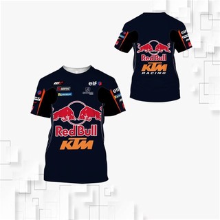 Fashion3d Trên Tất Cả In KTM Đua Áo Cho Nam Mùa Hè Nhanh Khô Tee Giải Trí Cổ Tròn Quá Khổ Tay Ngắn