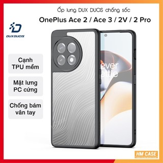 Ốp lưng dux ducis oneplus ace 3 / ace 2 / 11r / 12r / ace 2v /ace 2 pro viền tpu, mặt lưng pc nhám chống bám vân tay