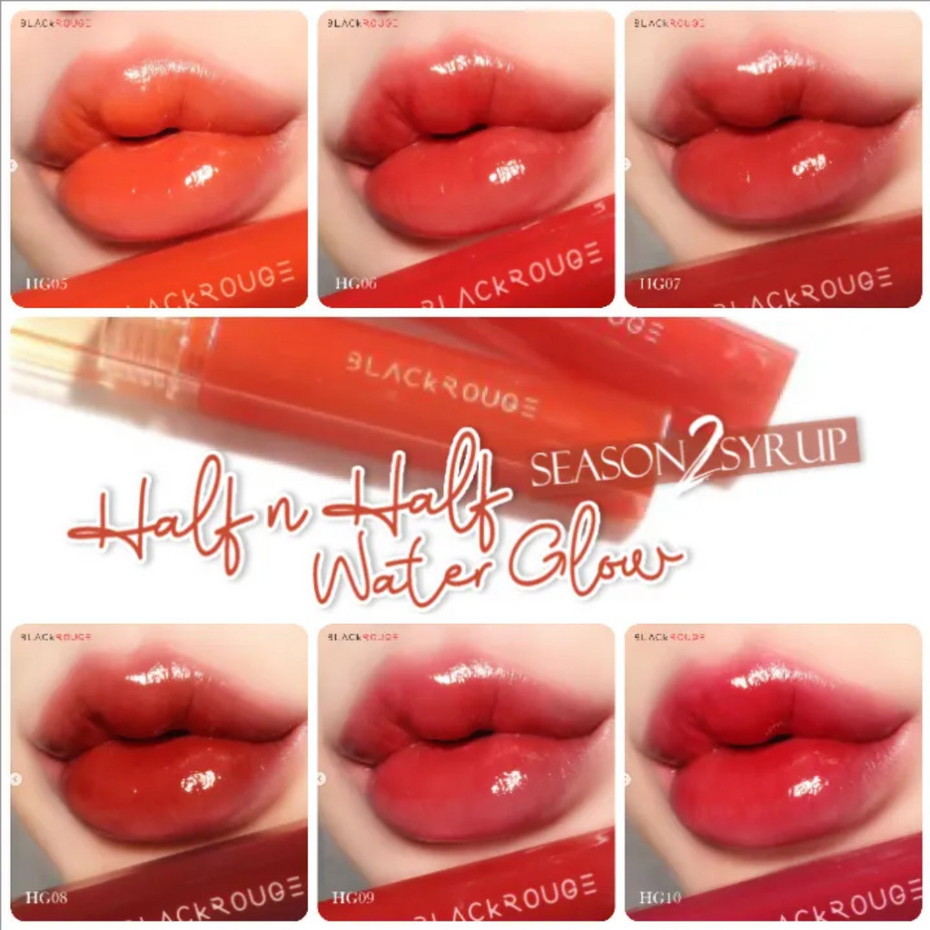 Son kem mịn mượt Black Rouge Half N Half Water - son bóng Tangel Glow
