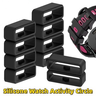 Vòng giữ dây đeo đồng hồ -Watch Vòng lặp dây đeo - Dây đeo vòng hoạt động đa năng Vòng đeo đồng hồ -12mm 14mm 16mm 18mm 20mm -Phụ kiện dây đeo đồng hồ -Soft, Silicone