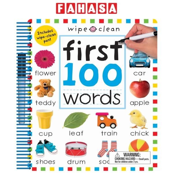 Wipe Clean: First 100 Words - Extended Edition: Includes Wipe-Clean Pen