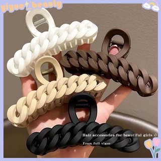 Kẹp tóc cảm biến họa tiết xoắn hàn quốc màu cà phê sữa cà phê / cà phê / sữa hb