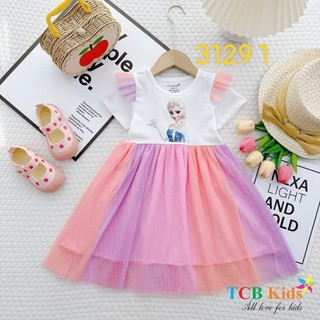 TCBkids. Đầm/váy esla thân váy voàn cầu vòng 10kg - 42kg