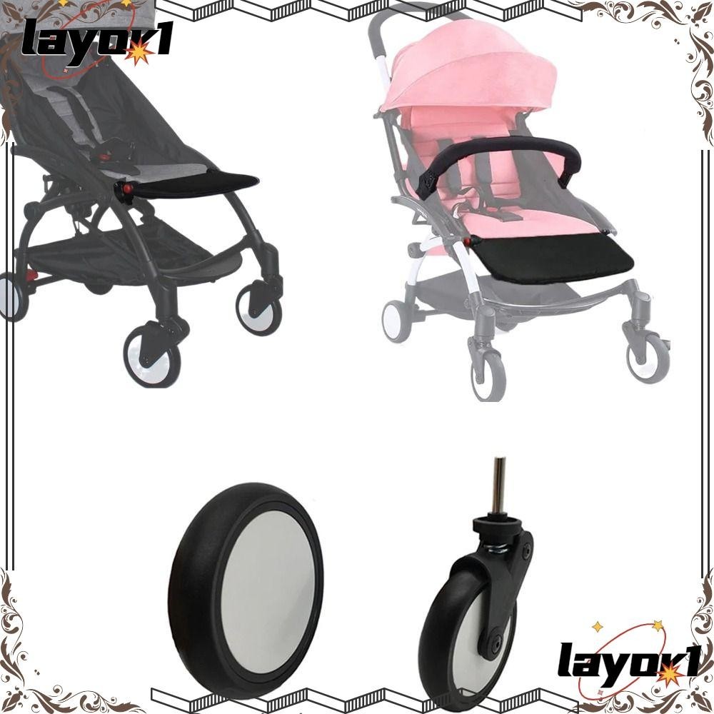 Layor1 Baby Pram Bánh trước và sau, Xe đẩy thay thế Bánh xe đẩy em bé bền bỉ, Xe đẩy Accessorie Xe đẩy chất lượng cao Caster cho Babyzenes Yoyo Yoya YuYu