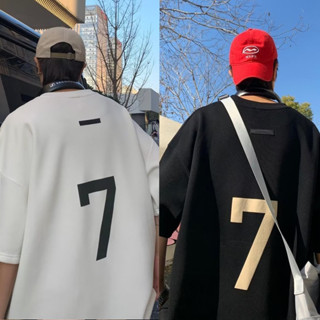 áo phông nam big size có size lớn M-8xl Áo Thun Thể Thao Plus Size Tay Ngắn Cổ Tròn Số bảy áo sơ mi in hình cổ tròn Áo thun