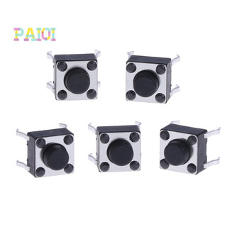 20 chiếc công tắc nút nhấn xúc giác mini micro tạm thời 6 5mm 4 chân bật / tắt mới
