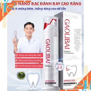  Gel Nano Bạc GAOLIBAI đánh bật cao răng Sạch mảng bám Trắng răng - Hộp 120g - HTshop 