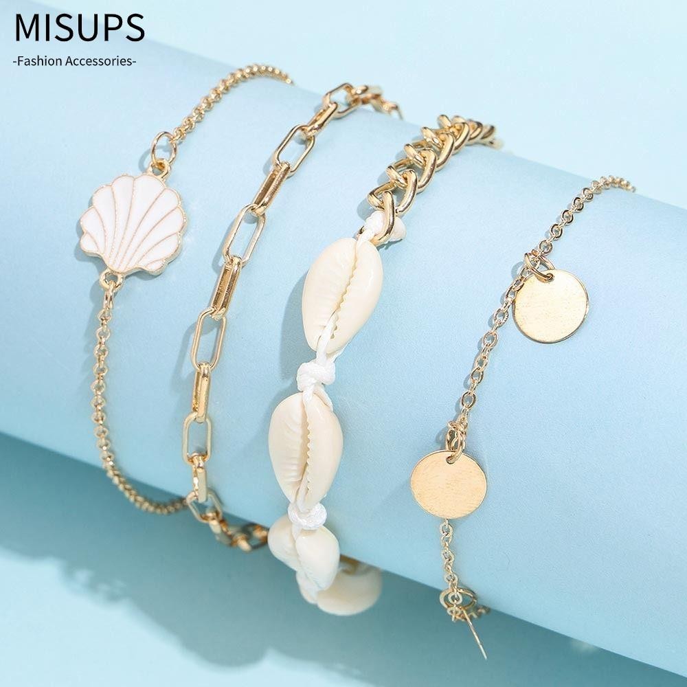 MISUPS Chân Đính Hạt Thời Trang Đi Biển|Vòng Đeo Chân Phong Cách Bohemia