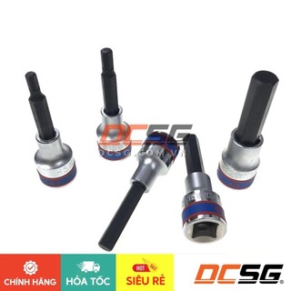 Đầu tuýp xi bạc 1/2" ra đầu lục giác đen Kingtony 4035 | DCSG