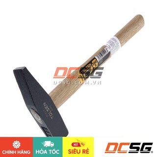 Búa đầu dẹp và vuông 200g cán gỗ tolsen 25121 | dcsg