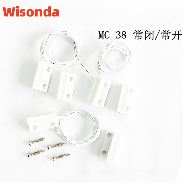 Cảm biến cửa sổ có dây MC-38 MC38 Công tắc từ tính thường đóng NC cho hệ thống báo động dây pstn tại