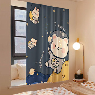  Rèm Dán Trang Trí Cửa Sổ Dán Tường Rèm Vải Che Kệ Tủ Bếp Họa Tiết Con Mèo Đáng Yêu Tặng Keo Dán 