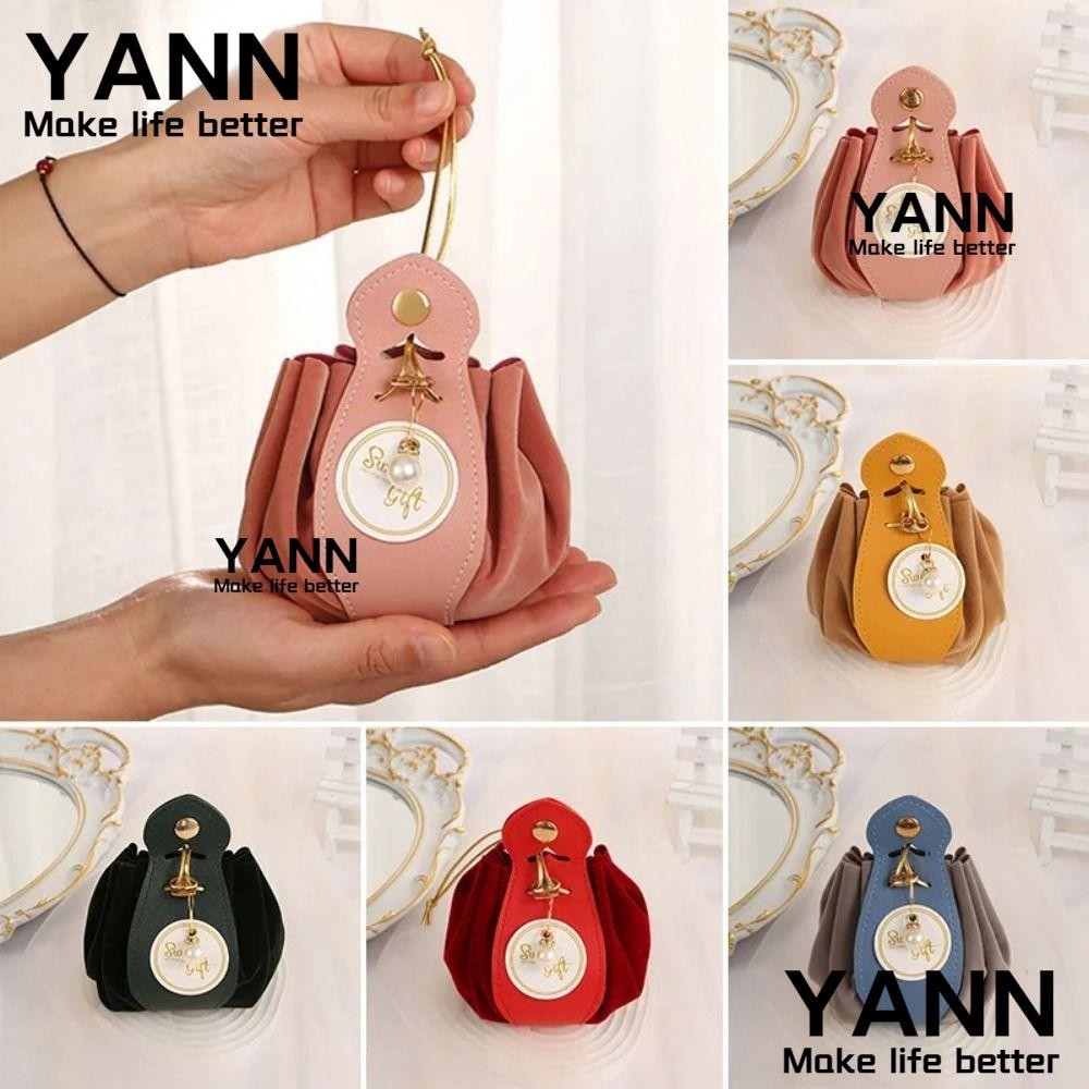 Yann1 1 Cái Hộp Kẹo Cưới, Túi Quà Tặng Sinh Nhật Cho Bé, Có Dây Dây Rú