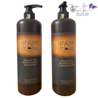 Dầu gội xả phục hồi tóc hư tổn Argan Deluxe Nourishing Oil 1000mlx2
